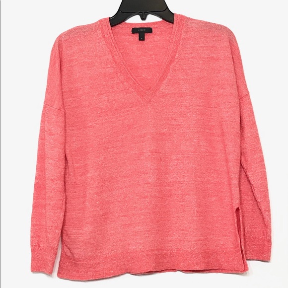 J. Crew Merino-Linen V-Neck Sweater⚡️SOLD⚡️ - Picture 3 of 6